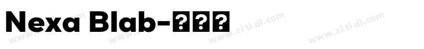 Nexa Blab字体转换
